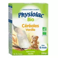 Physiolac Céréales Vanille Bio B/200g à BORDEAUX